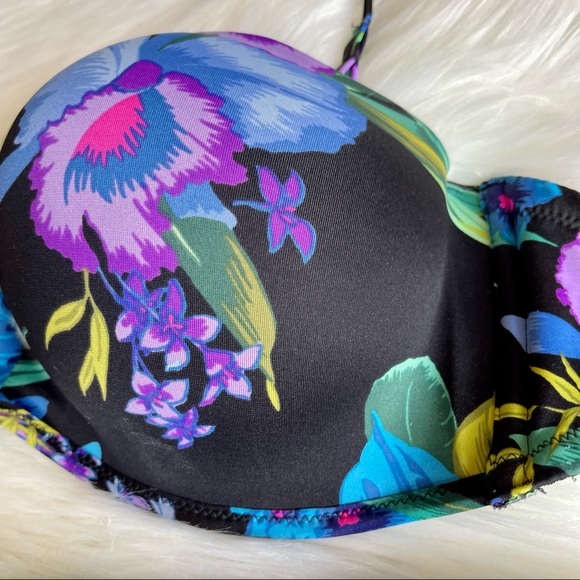 38C Vs Victoria’s Secret bombshell miraculous adds-2cups Bandeau strapless Swim - Picture 6 of 15